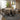 Quatropi 6 Seat Wooden Round Dining Set Reclaimed Oak Dining Table and Chairs Brown