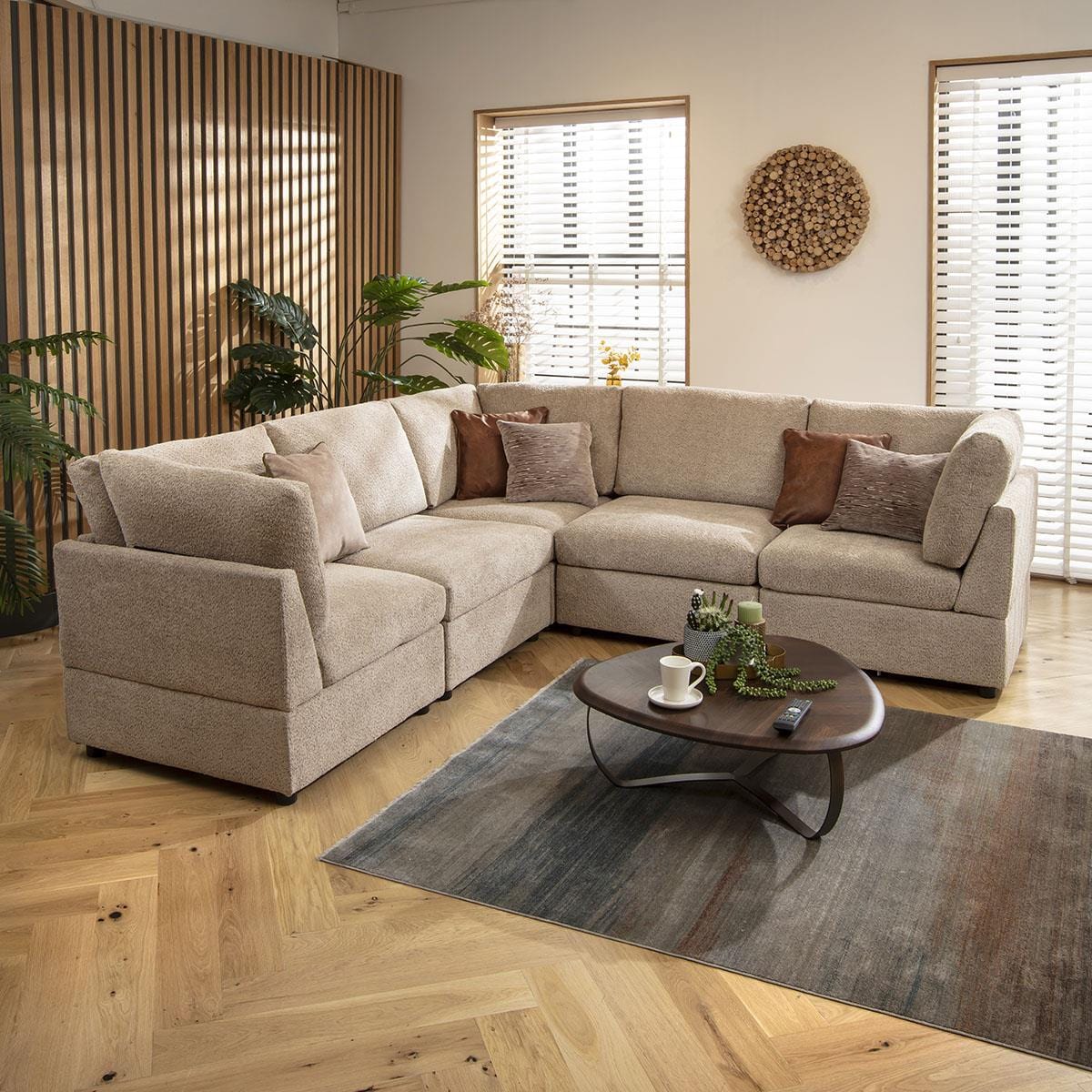 6 Seater L Shape Sofa Sectional Modular Corner Sofa Couch Beige Boucle 6-seater-l-shape-sofa-sectional-modular-corner-sofa-couch-beige-boucle