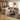 Quatropi 6 Seater L-Shape Sofa Sectional Modular Corner Sofa Couch Beige Boucle
