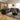 Quatropi 6 Seater L-Shape Sofa Sectional Modular Corner Sofa Couch Black