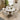 Quatropi 6 Seater Modern Round Premium White Ceramic Gold Pedestal Dining Set 135cm