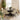 Quatropi 6 Seater Round Dining Table And Leather Swivel Chair Dining Set Cream