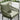 Quatropi 6 Seater Round Garden Dining Set Outdoor Table & Chairs Green Aluminium