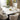 Quatropi 8 Seat Extendable Dining Set Ceramic Dining Table and Chairs Cream White
