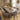 Quatropi 8 Seat Modern Glass River Dining Table and Chair Set Light Grey Taupe