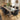 Quatropi 8 Seater Modern Dining Table and Chairs Set Black Taupe Glass River