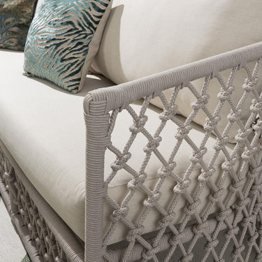 Quatropi Amelia 3 Seater Garden Sofa Cream