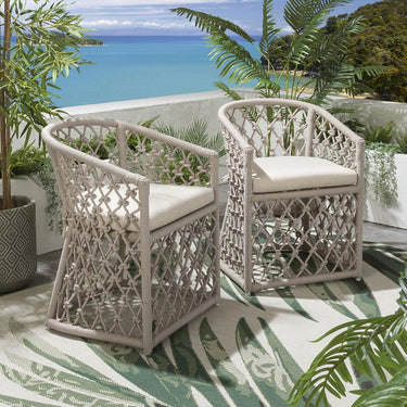 Quatropi Amelia Outdoor Dining Chair Cream