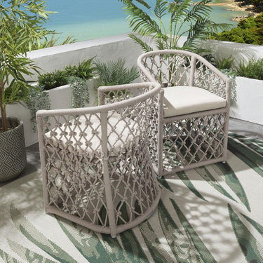 Quatropi Amelia Outdoor Dining Chair Cream