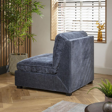 Quatropi Anni Middle Section Blue Chenille 87x96cm