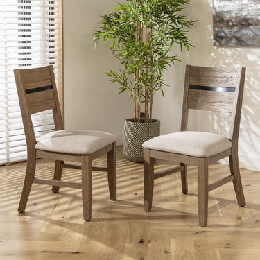 Quatropi Basset Padded Wooden Dining Chair Cream (KIT PART 1CHAIR)