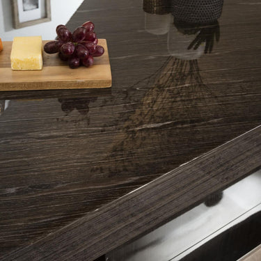 Quatropi Belmont 10 Seater Dining Table Gloss Smoked Oak 240cm
