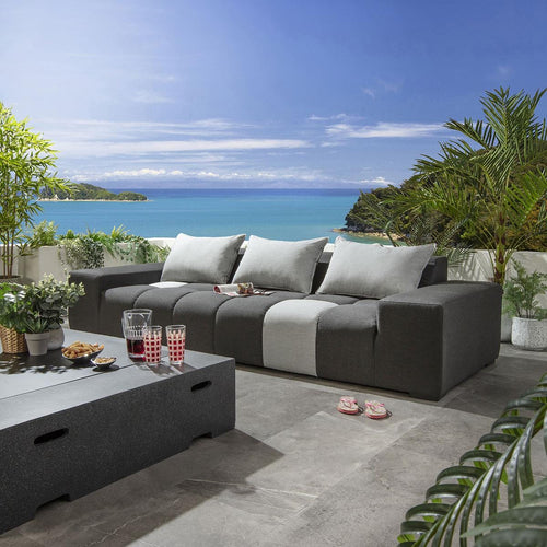 Blow Premium 3 Seater Garden Sofa Sooty Grey 281cm