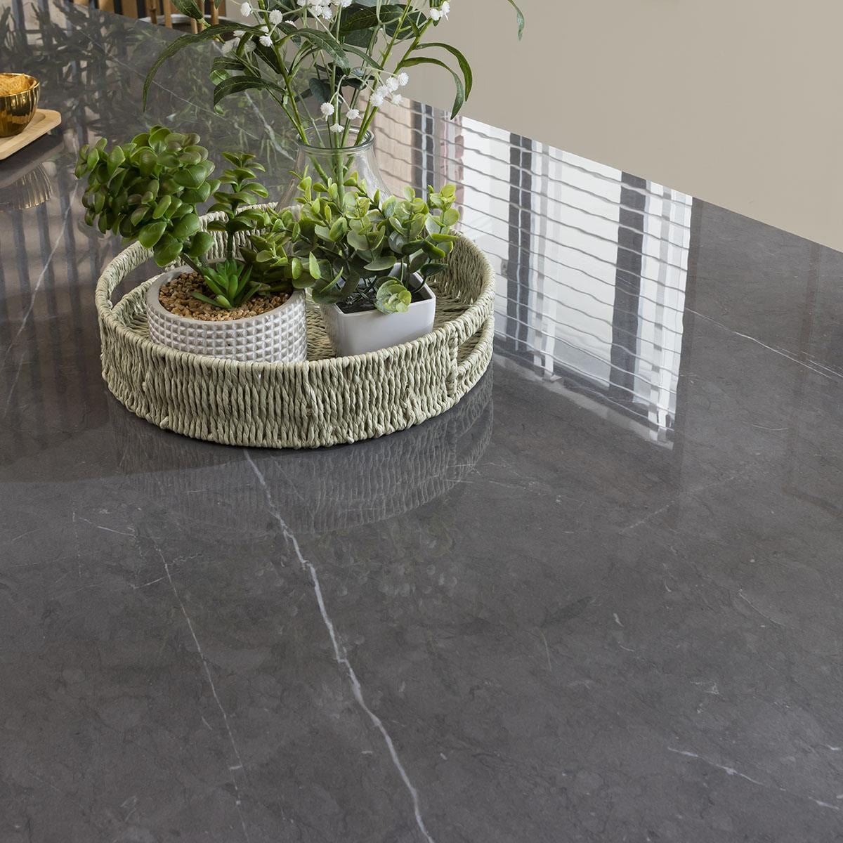 Quatropi Cathelen Ceramic Dining Table - Grey 200cm
