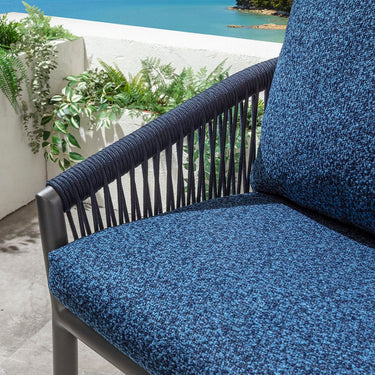 Quatropi Cole Aluminium Outdoor Garden Bar Stool Blue