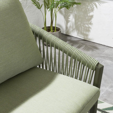 Quatropi Cole Aluminium Outdoor Garden Bar Stool Green