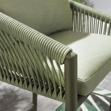 Quatropi Cole Aluminium Outdoor Garden Bar Stool Green