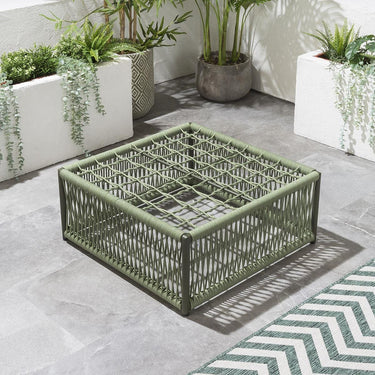 Quatropi Cole Modular Footstool Coffee Table Green 70cm