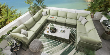 Quatropi Cole Modular Middle Section Green 70x74cm