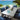 Quatropi Cole & Pharos 6 Seater Ceramic Outdoor Garden Dining Set Midnight Blue & Grey