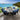 Quatropi Cole & Sun 6 Seater Round Outdoor Garden Dining Set Midnight Blue & Grey Aluminium