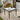 Quatropi Compact 2 Person Dining Set - White Ceramic Marble Table - Carver Dining Chairs