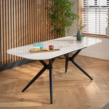 Quatropi Conor 6 - 8 Seat Ceramic Extending Dining Table 160-200cm Grey