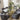 Quatropi Contemporary 2-Metre 8 Seater Glass Dining Table Gold Pedestal Base