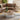 Quatropi Contemporary Round Coffee Table Walnut Wood Matte White Gold 92cm