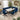 Quatropi Corner Dining Set Left-Hand Ceramic Marble Table 8 Seater Blue