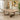 Quatropi Designer 8 Seat Natural Solid Wood Extending Dining Set Cream 160-230cm