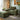Quatropi Designer Modern Armchair & Footstool Green Strada Hopsack Fabric