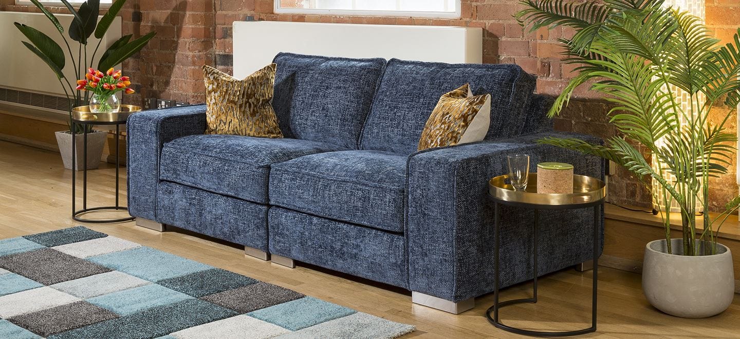 Quatropi Designer Modern Soft Deep 2 Seater Sofa Many Colours & Fabric Lexci 2S