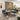 Quatropi Detroit Ceramic Marble Corner Bench Dining Set Grey LT