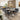 Quatropi Detroit Ceramic Marble Corner Bench Dining Set Grey R2