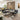 Quatropi Detroit Ceramic Marble Corner Bench Dining Set Grey RT