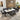 Quatropi Detroit Ceramic Marble Corner Bench Dining Set Grey & White L3