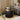 Quatropi Dorian Round Nesting Side Table Set Black Oak & Brass 60cm