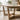 Quatropi Emma 6 Seater Natural Solid Wooden Extending Dining Set Tan