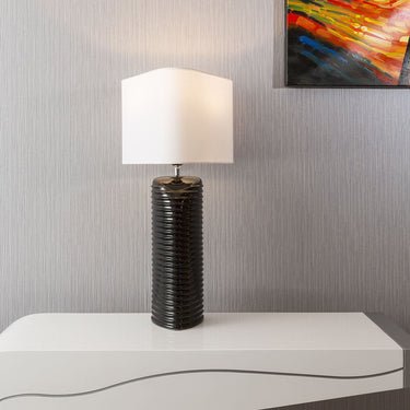 Quatropi ExDisplay Envy Lighting Curved Tall Table Bedside Lamp RED Lina