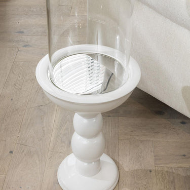 Quatropi Exdisplay Modern Quatropi Large White Pillar Candle Holder 81cm x 30cm