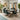 Quatropi Extending Ceramic Marble 6 Seat Table and Chair Dining Set Teal Vevet