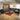 Quatropi Extra Large 8 Seat Modular L-Shape Corner Sofa & Footstool Black