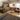 Quatropi Extra Large 8 Seat Modular L-Shape Corner Sofa & Footstool Brown