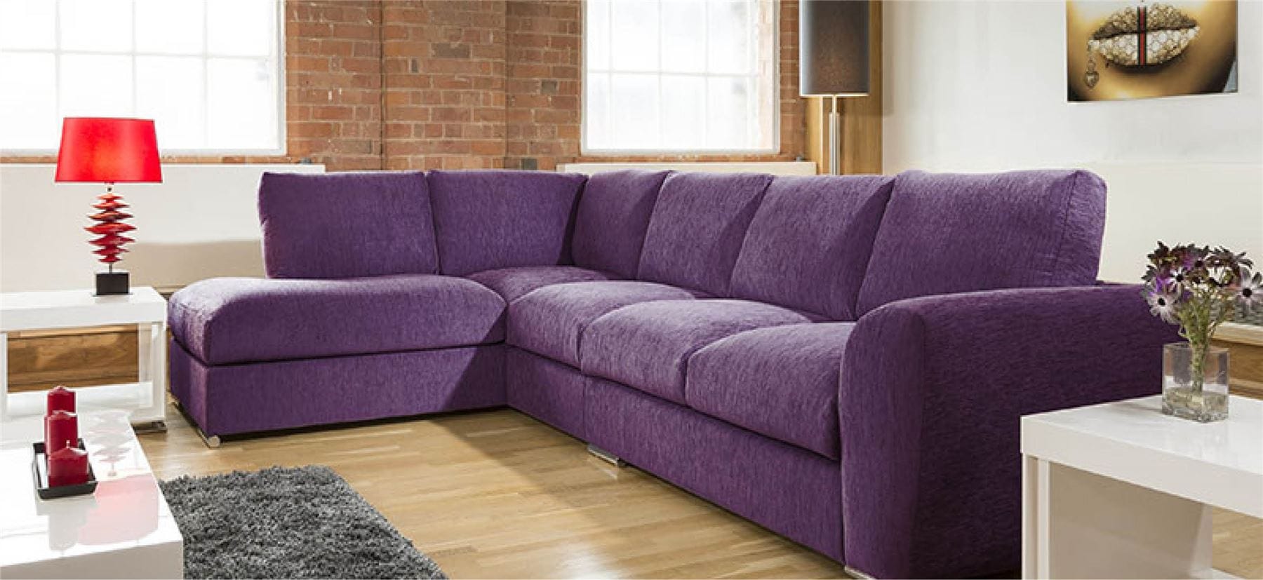 Quatropi Extra Large L Shape Sofa Set Settee Corner Group 335x210cm Grey L
