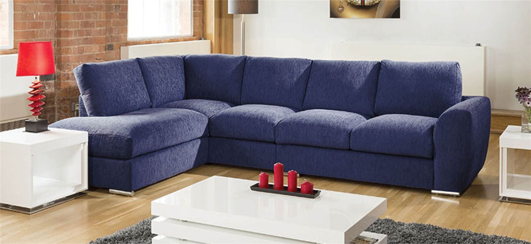 Quatropi Extra Large L Shape Sofa Set Settee Corner Group 335x210cm Grey L