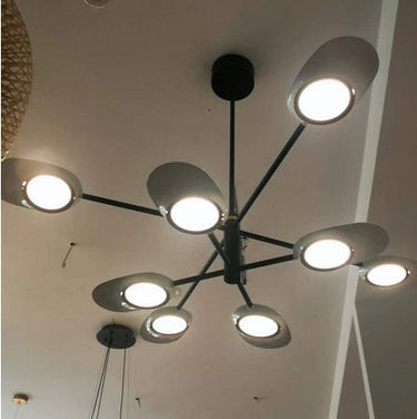 Quatropi Extra Large LED Ceiling Light Fitting - Modern Black Metal Pendant Light