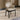 Quatropi Faux Leather Kitchen Dining Room Chair with Arms Beige Black Wood Legs