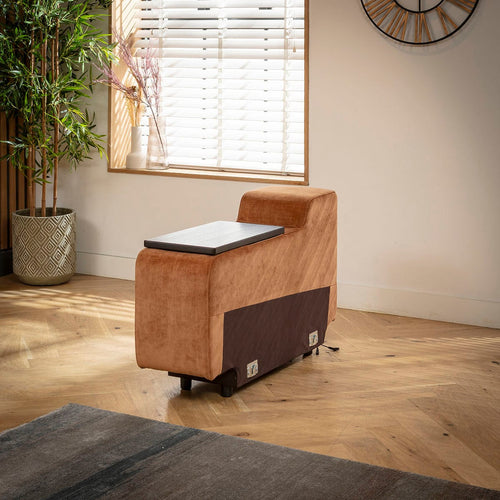 Florance Console Module Burnt Orange Fabric 33x105cm