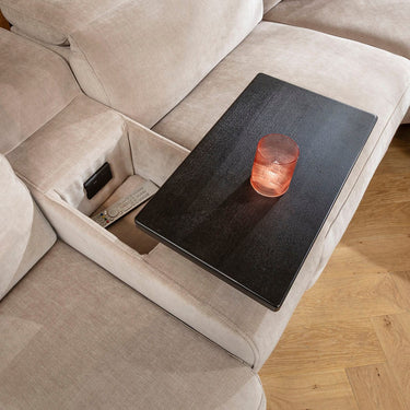 Quatropi Florance Console Module Grey Fabric 33x105cm